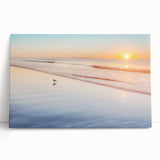 Black and white photo of Maine coastline on stretched canvas, ideal for kitchen wall art or bedroom ambiance.