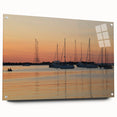 Acrylic print of Annapolis scenery in muted blue and green tones, suitable for dining room decor.