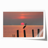 Rolled print of Chesapeake Bay with soft pastel shades on canvas, ideal for art wall dining room.