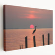 Chesapeake Bay scene on large stretched canvas with soft blue and green hues, ideal for kitchen wall art.