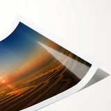 Extra large rolled print featuring line art flowers in monochrome, ideal for large living room wall art.