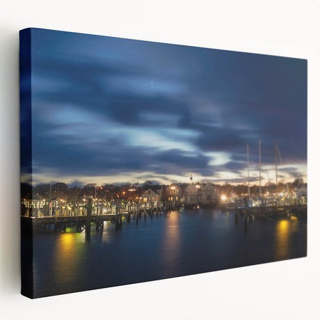 Large canvas print of Nantucket landscape in muted earth tones, suitable for kitchen wall art.