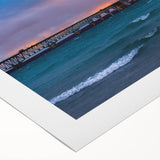 Art deco poster featuring a serene Michigan Upper Peninsula landscape on rolled canvas, suitable for dining room decor.