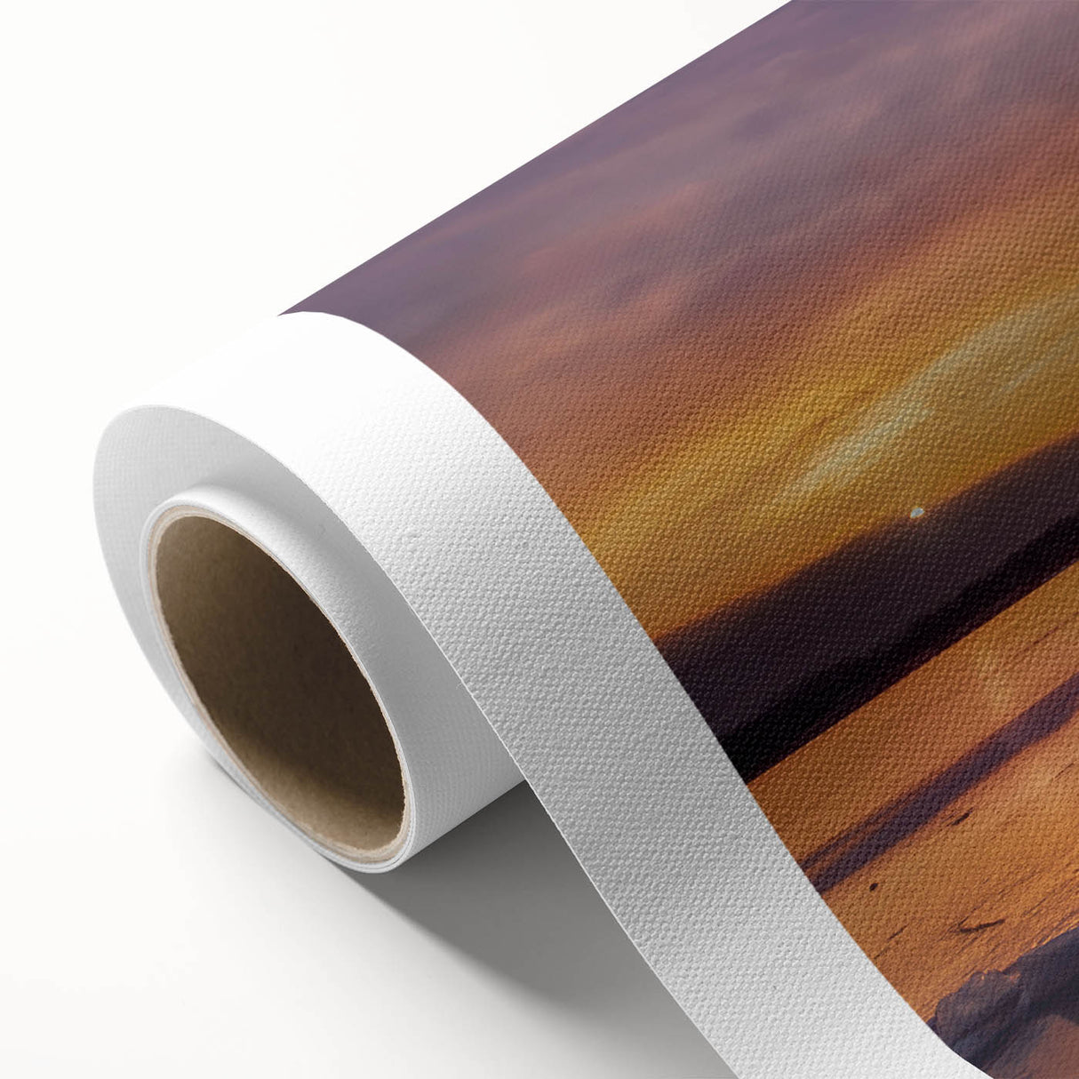 Art deco style Mississippi scenery on rolled canvas, featuring soft pastel colors, ideal for nursery wall art.