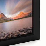Textured black wall art depicting a Montana landscape on extra large framed canvas, ideal for living room decor.