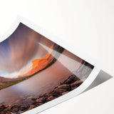 Extra large wall art featuring line art flowers in black on white, rolled print, ideal for large living room wall decor.