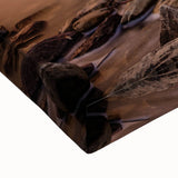 Black and white landscape art painting of Montana scenery on large stretched canvas, ideal for bedroom wall decor.