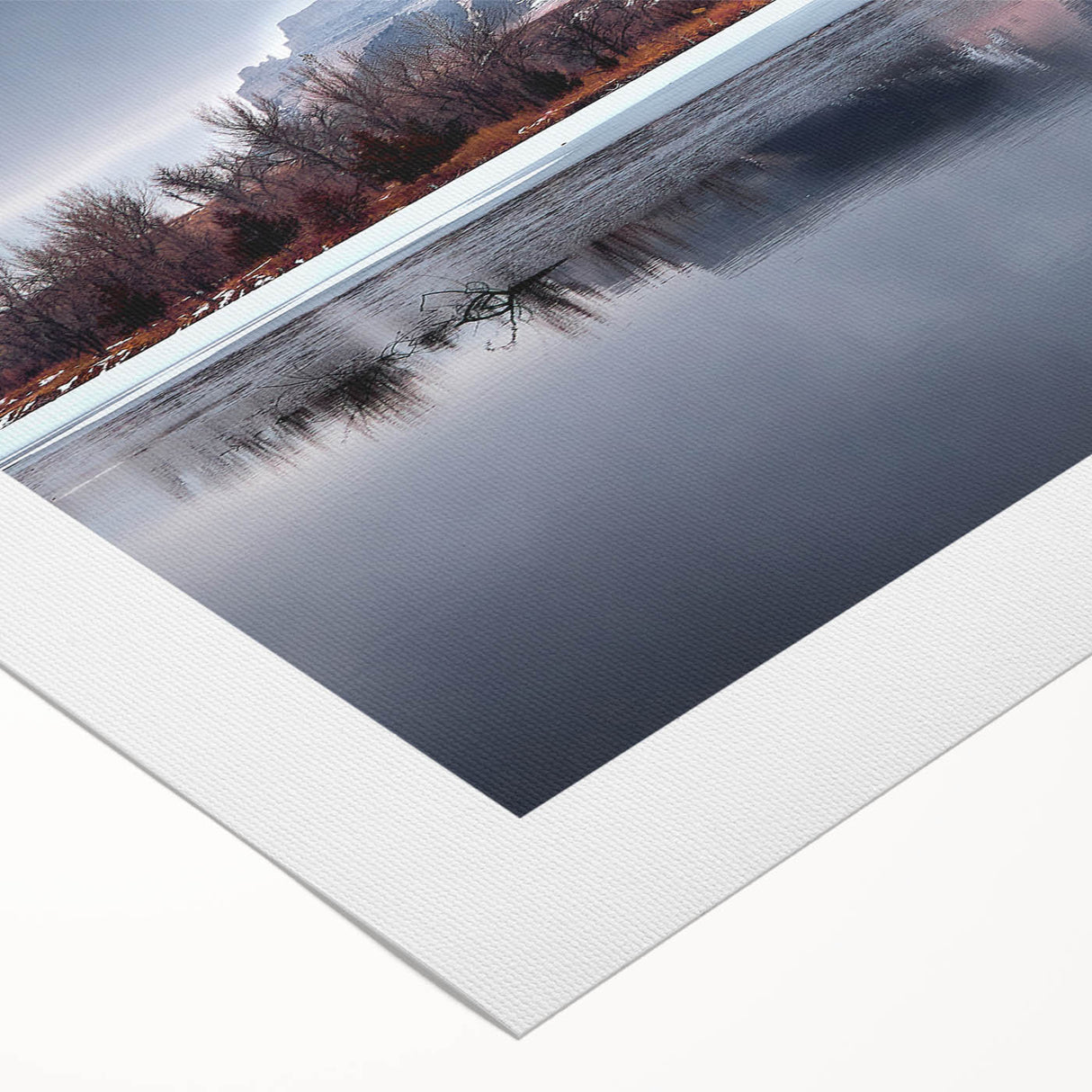 Art deco poster featuring a monochrome Nebraska landscape on rolled canvas, suitable for dining room wall art.