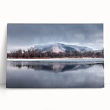 Black and white photograph of Nebraska scenery on large stretched canvas, ideal for kitchen wall art or bedroom decor.
