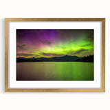 Extra large abstract art print of a textured New Hampshire landscape in muted earth tones, framed in gold.