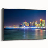 Black and white landscape art painting of New Jersey scenery on framed canvas, suitable for bedroom wall decor.