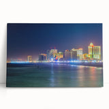 Black and white large art print of New Jersey scenery on stretched canvas, ideal for kitchen wall art or bedroom decor.