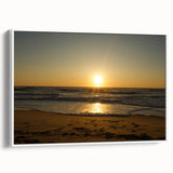 Vintage poster art of Cape Hatteras with colorful accents on a large framed canvas, ideal for living room decor.