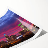 Extra large wall art featuring line art flowers in neutral tones on a rolled print, ideal for large living room decor.