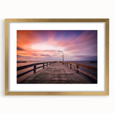 Extra large abstract art print of a textured Long Island scenery in gold frame, ideal for living room decor.