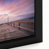 Extra large framed canvas featuring a textured depiction of Long Island with vibrant and colorful art elements.