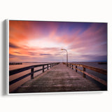 Vintage poster art of Long Island scenery on a framed canvas, featuring colorful art in extra large size.