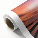 Art Deco poster of Long Island scenery in pastel hues on rolled canvas, suitable for nursery wall art or dining room decor.