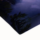 Large art depicting the Niagara Falls in black and white on stretched canvas, suitable for bedroom wall decor.