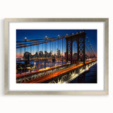 Textured art print of abstract Manhattan skyline in muted gray and silver tones on a framed canvas.
