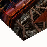 Black and white landscape art painting of Manhattan skyline on large stretched canvas, suitable for bedroom wall decor.