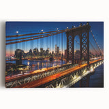 Black and white large art canvas of Manhattan skyline, ideal for kitchen wall art.