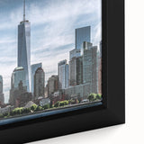 Close-up of a textured black wall art featuring the Statue of Liberty in colorful hues, ideal for large living room decor.