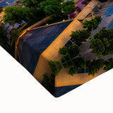 Large art of Oklahoma landscape in black and white on stretched canvas, suitable for bedroom wall decor.