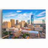 Black and white photograph of Oklahoma scenery on large stretched canvas, ideal for kitchen wall art.