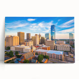 Black and white photo of Oklahoma scenery on large stretched canvas, ideal for kitchen wall art or bedroom decor.