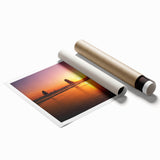 Extra large rolled print of Cannon Beach, Oregon, in pastel shades, ideal for classy bathroom wall art.