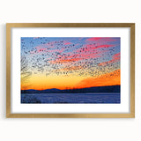 Extra large abstract art print depicting textured scenery of Pennsylvania in vibrant earth tones on a framed canvas.