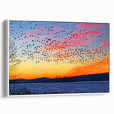 Vintage poster art of Pennsylvania scenery, featuring colorful art on extra large framed canvas, ideal for living room decor.