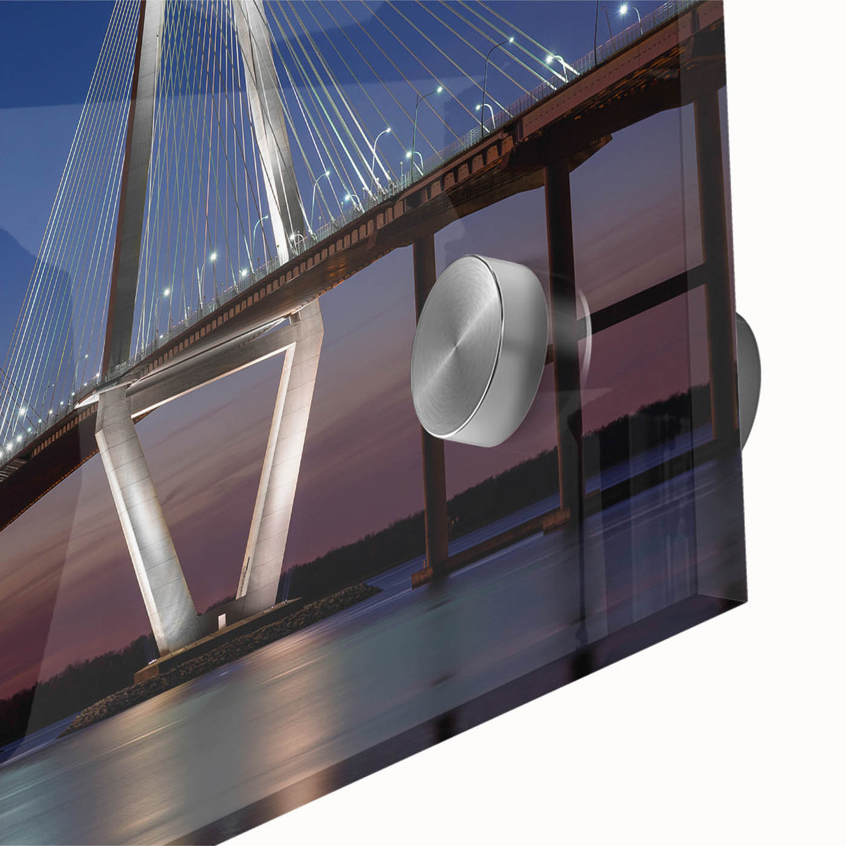 Mid-century modernist acrylic print of an abstract Charleston scenery in muted earth tones, ideal for dining room art.