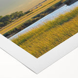 Art Deco-style poster of South Carolina scenery in soft pastel colors on rolled canvas, suitable for dining room wall art.