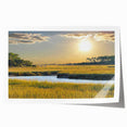 Extra large rolled print of South Carolina scenery with vibrant floral elements, ideal for art wall dining room.