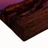 Black and white landscape art painting of the South Dakota Badlands on stretched canvas, ideal for bedroom wall art.