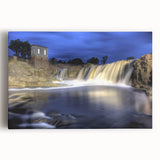 Black and white photo of South Dakota landscape on large stretched canvas, suitable for kitchen wall art.