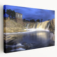 Large art depicting a South Dakota landscape on stretched canvas, in muted earth tones, ideal for kitchen wall decor.