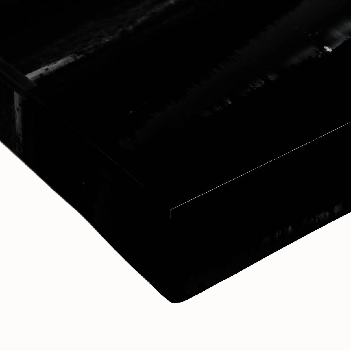 Large art featuring a black and white Dallas skyline on stretched canvas, suitable for bedroom wall decor.