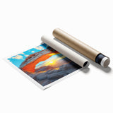 Extra large rolled print of Canyonlands, USA, in soft earth tones, ideal for classy bathroom wall art.