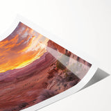 Extra large wall art of line art flowers in muted earth tones on a rolled canvas, ideal for large living room decor.