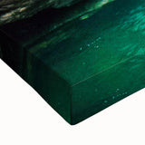 Black and white landscape art painting of a Vermont scenery on stretched canvas, ideal for bedroom wall art.