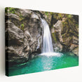 Scenic Vermont landscape on large stretched canvas with vibrant green and blue tones, suitable for kitchen wall art.