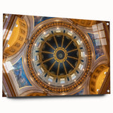 Acrylic print of Washington DC Capitol with soft pastel shades, ideal for dining room decor.