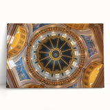 Black and white stretched canvas of the Washington D.C. Capitol, ideal for kitchen wall art or bedroom ambiance.