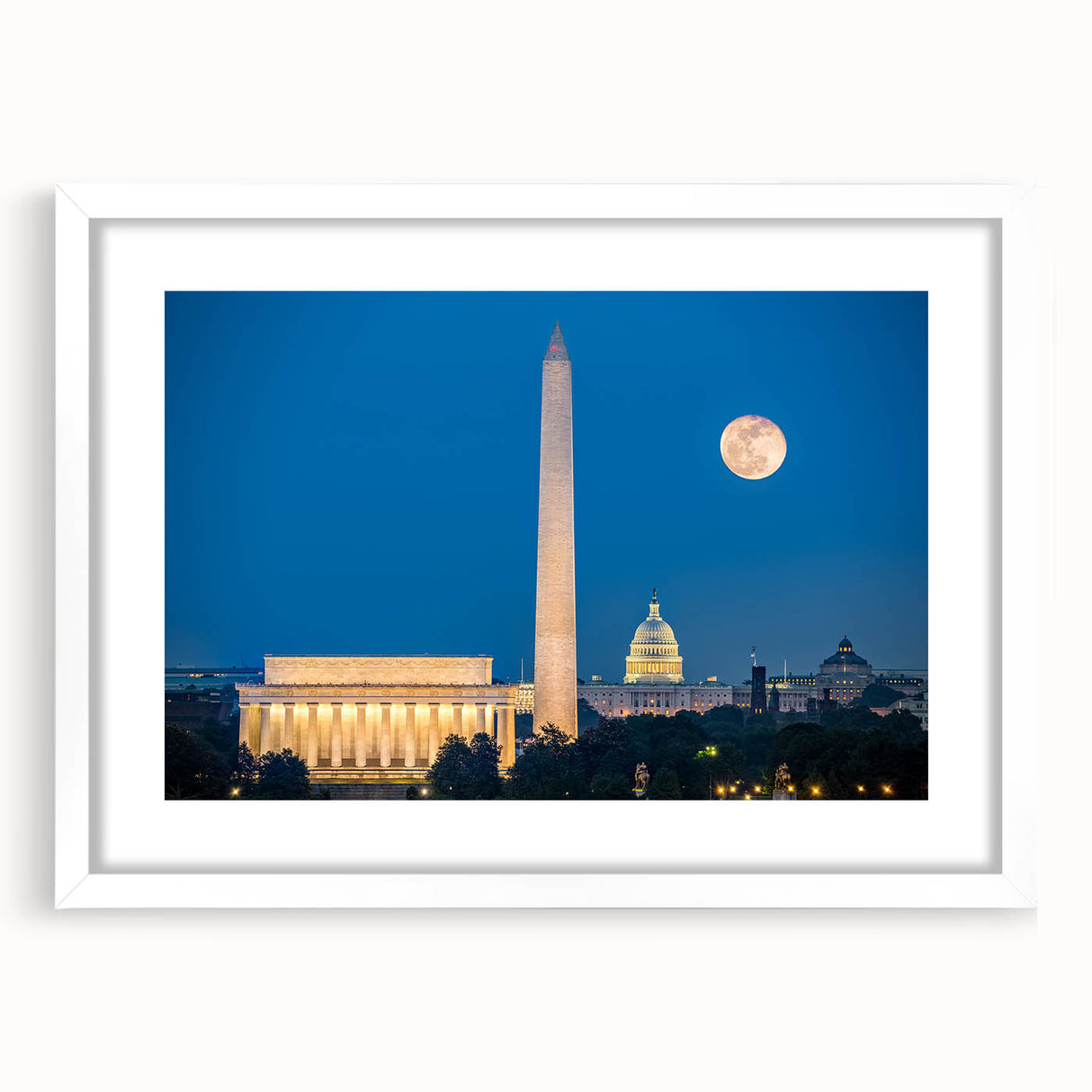 Abstract art print of Washington D.C.