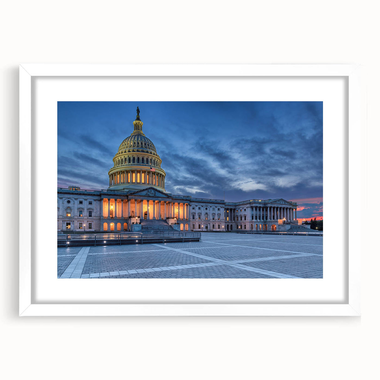 Abstract art print of Washington D.C.