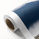 Art deco poster of Olympic National Park with muted green and blue tones on rolled canvas, ideal for nursery wall art.