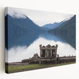Olympic National Park landscape on large stretched canvas, featuring lush green tones, ideal for kitchen wall art.